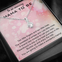 Thumbnail for Mom Necklace, Pregnancy gift for friend, first time mom, pregnancy, mom to be necklace