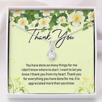 Thumbnail for Friend Necklace, Thank You Necklace � Thank You Gift � Necklace With Gift Box