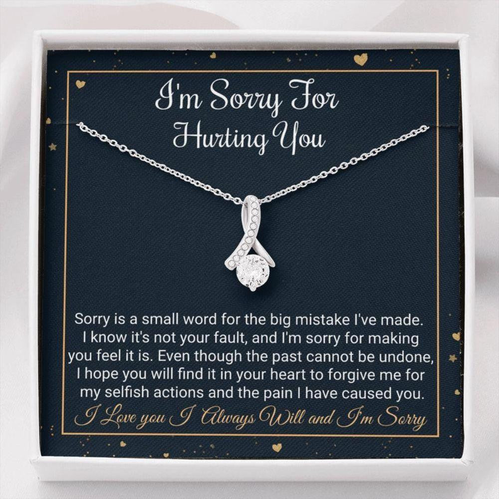 Girlfriend Necklace, Wife Necklace, I�m Sorry Gift, Apology Gift, Forgive Me, Sorry Gift For A Friend Or Partner