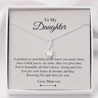 Thumbnail for Daughter Necklace, Personalized Necklace Daughter Gift, Gift For Daughter Birthday Christmas Custom Name