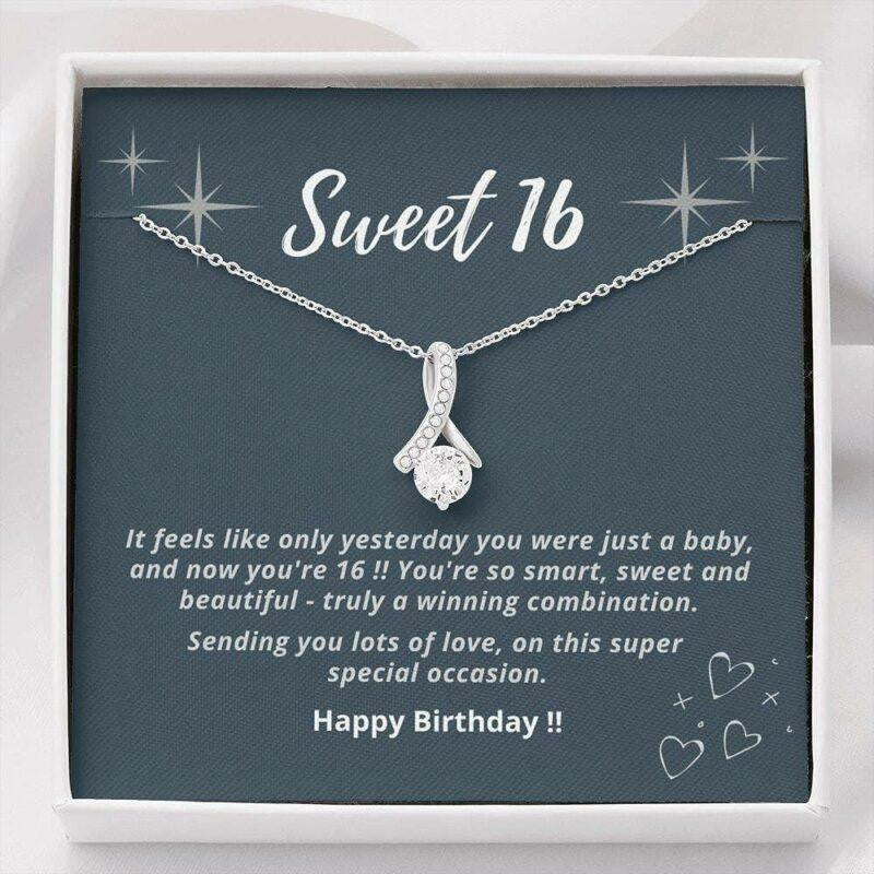 Granddaughter Necklace, Sweet 16 Gift Necklace, 16th Birthday Gift, Granddaughter Necklace