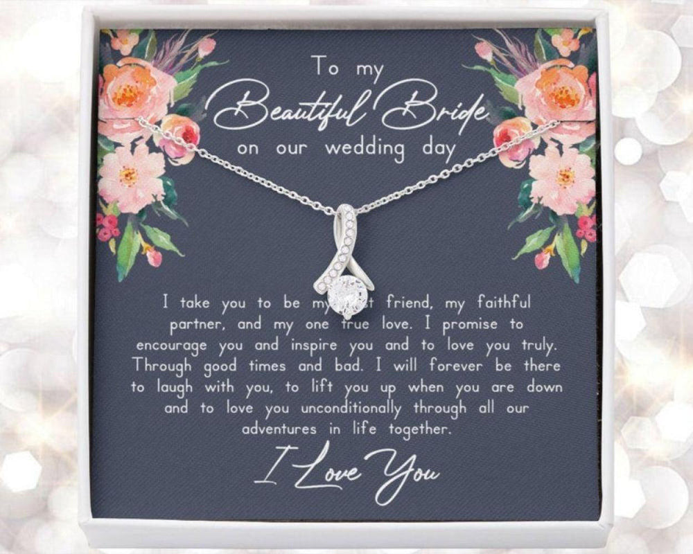 Future Wife Necklace, To My Bride Gift From Groom, Wedding Day Gift, Groom To Bride, Gift Gift From Groom To Bride, Beautiful Bride Necklace
