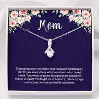 Thumbnail for Mom Necklace, Gift For Mom, Mom Cz Necklace On