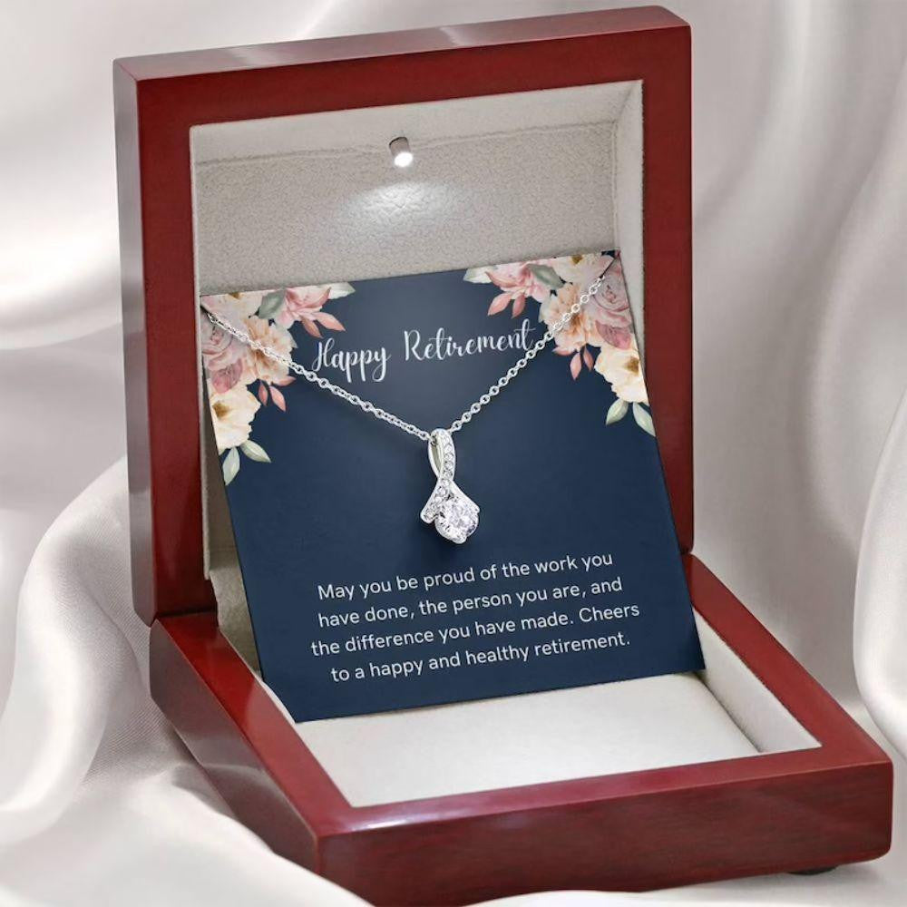 Retirement Necklace Gift � Appreciation Gift, Retirement Coworker Necklace