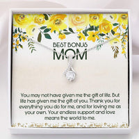 Thumbnail for Stepmom Necklace, Best Bonus Mom Necklace � Step Mom Wedding Gift � Alluring Beauty Necklace With Gift Box