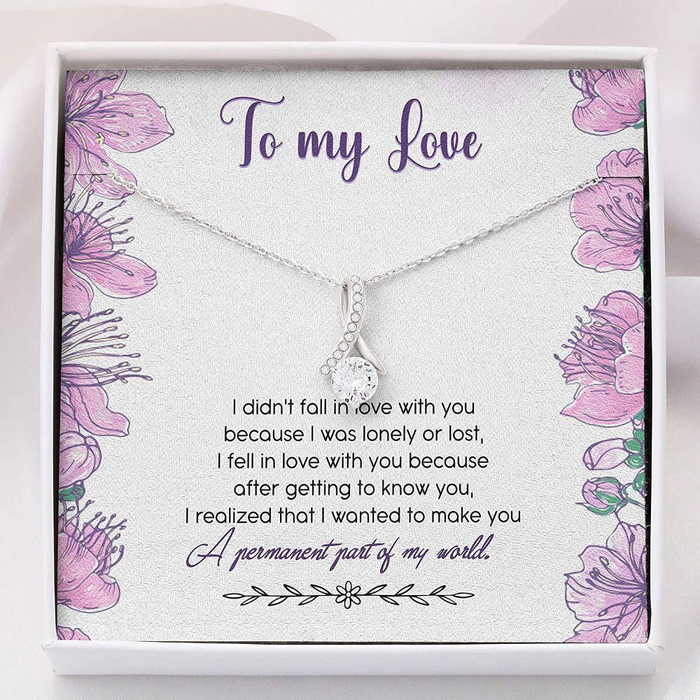 Wife Necklace, To My Love � Love Necklace � Gifts For Her � Alluring Beauty Necklace With Gift Box For Birthday Christmas