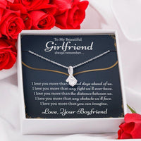 Thumbnail for Girlfriend Necklace, Meaningful Girlfriend Necklace, First Birthday Necklace Gift For Girlfriend, Gift For Girlfriend On Her Birthday