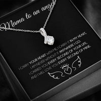 Thumbnail for Mom Necklace, Mama To An Angel Necklace, Miscarriage Gift, Miscarriage Keepsake, Pregnancy Loss