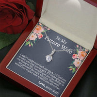 Thumbnail for Future Wife Necktace, To My Future Wife Love You To The Moon Necklace, Gift For Future Wife, Engagement Gift For Her