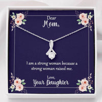 Thumbnail for Mom Necklace, Gift For Mom, Mom I Am A Strong Woman Necklace