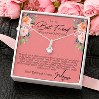 Thumbnail for Friend Necklace, Best Friend Gift On Her Wedding Day, Best Friend To Bride Gift, Wedding Gifts For Bride From Friend, Bride Necklace