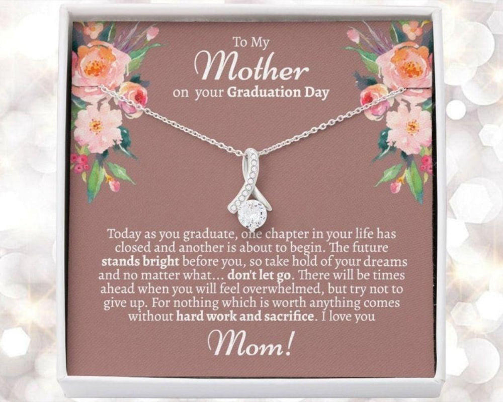 Mom Necklace, Meaningful Mom Graduation Necklace, Gift For Mom Graduation, Graduation Gifts For Moms, Graduation Gift Ideas For Mom