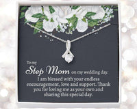 Thumbnail for Stepmom Necklace, Stepmom Wedding Gift, Wedding Day Gift To Stepmom From Stepdaughter, Bride To Stepmom Necklace