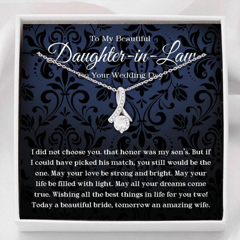 Daughter In Law Necklace Gift On Wedding Day, Future Daughter In Law, Bride Necklace Gift From Mother In Law