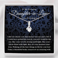 Thumbnail for Daughter In Law Necklace Gift On Wedding Day, Future Daughter In Law, Bride Necklace Gift From Mother In Law