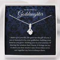 Thumbnail for Goddaughter Necklace, Gifts For Goddaughter From Godfather, First Communion Necklace