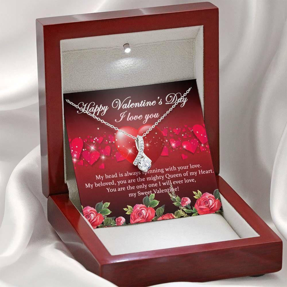 Girlfriend Necklace, Necklace Pendant Cubic Zirconia Valentine Gift Girlfriend  � My Sweet Valentine!
