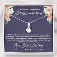 Thumbnail for Wife Necklace, Anniversary Necklace For Wife, Thoughtful Anniversary Necklaces For Her, 1st Year Anniversary Necklace, Husband To Wife Anniversary