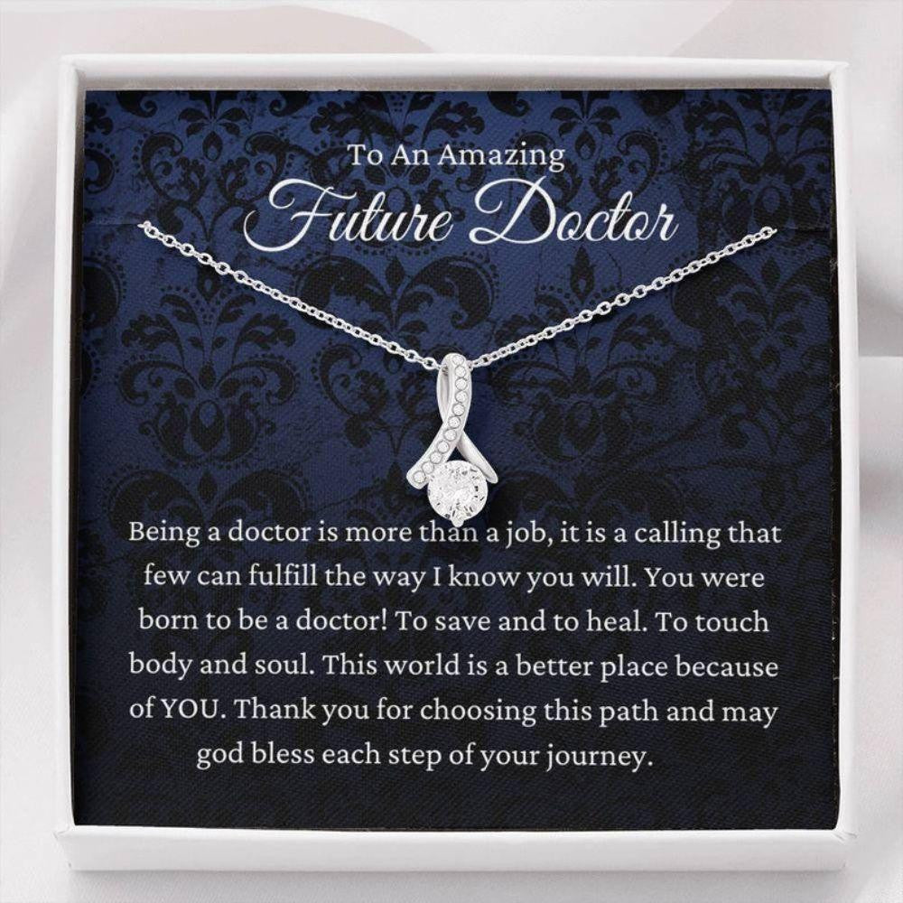 New Doctor Necklace Gift, Medical Student Gift, Doctor Graduation Gift, Future Doctor Gift Necklace, White Coat Ceremony