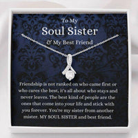 Thumbnail for Sister Necklace, To My Soul Sister Necklace, Gift For Best Friend, Bestie, BFF, Thank You Gift For Friend