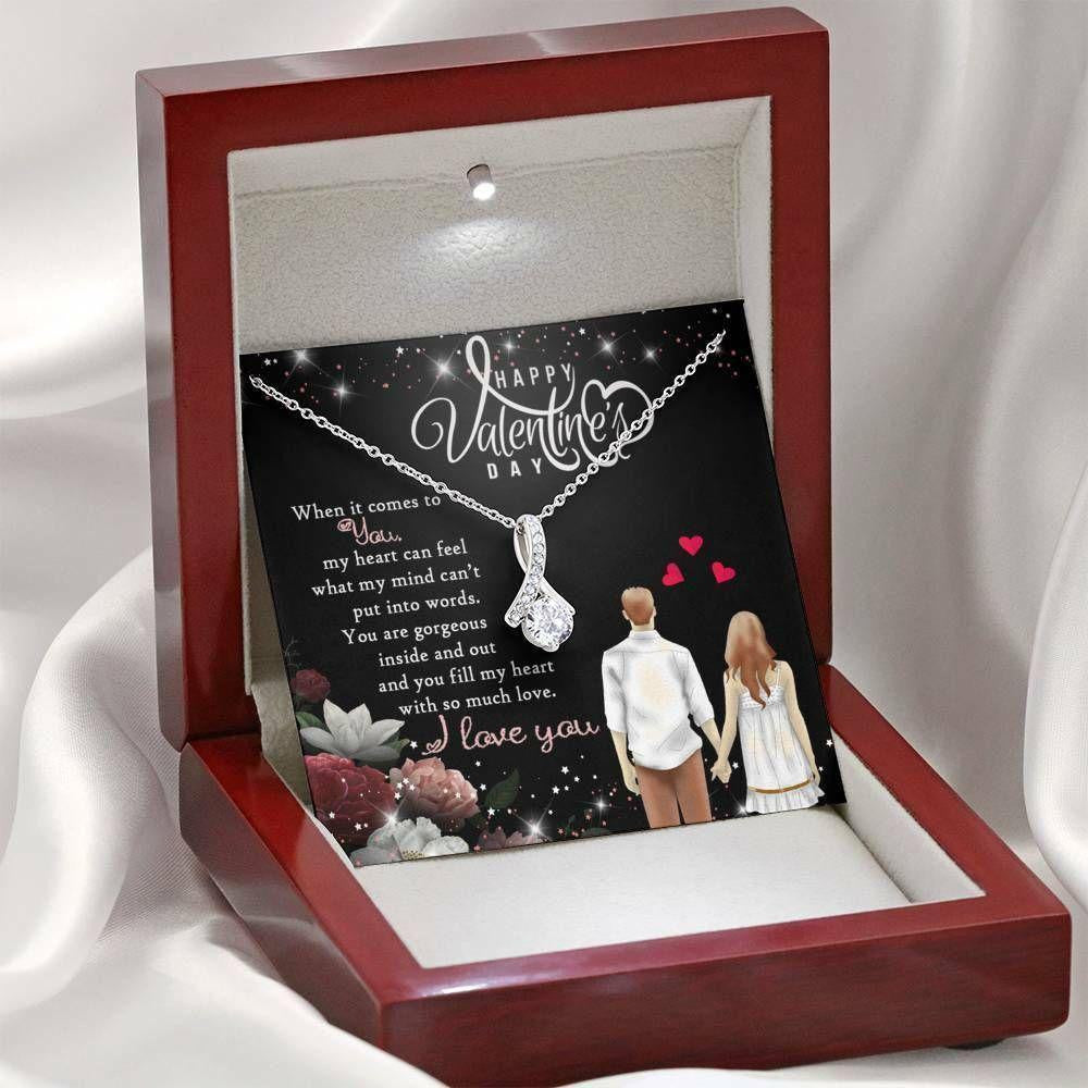 Wife Necklace, Necklace Pendant Valentines Gift For Her � Wife Gift � You Are Gorgeous Inside Out!
