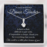 Thumbnail for Dance Teacher Necklace, Gifts For Ballet Teacher Necklace