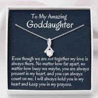 Thumbnail for Goddaughter Necklace, To My Goddaughter Gift From Godmother Necklace Gift For Baptism, Confirmation, Graduation Birthday
