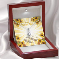 Thumbnail for Mom Necklace, Bonus Mom Necklace: Gift For Mother�s Day Sunflower And Sunshine, Cute Message Card