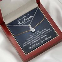 Thumbnail for Wife Necklace, Meaningful Soulmate Necklace For Her, Long Distance Relationship Gift, To My Soulmate, Romantic Gift For Her, Thoughtful Gift For Her