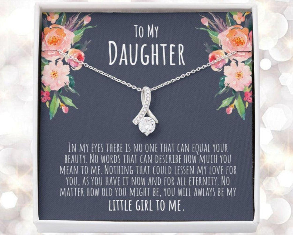Daughter Necklace, Daughter Gift From Mom, Always My Little Girl Necklace, Presents For Grown Up Daughter, Sentimental Gifts For Daughter