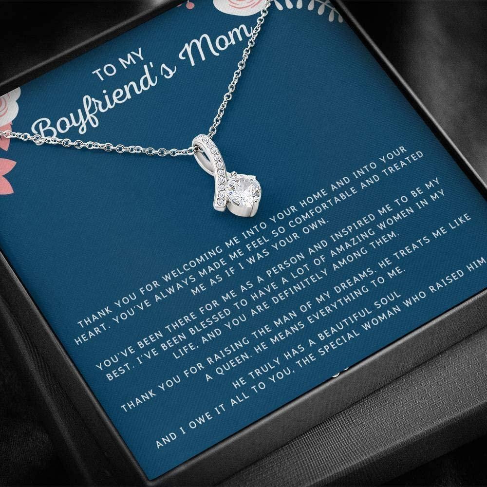 Mom Necklace, Mother-in-law Necklace, To My Boyfriend�s Mom Necklace, Gift For Boyfriend�s Mom Mother�s Day