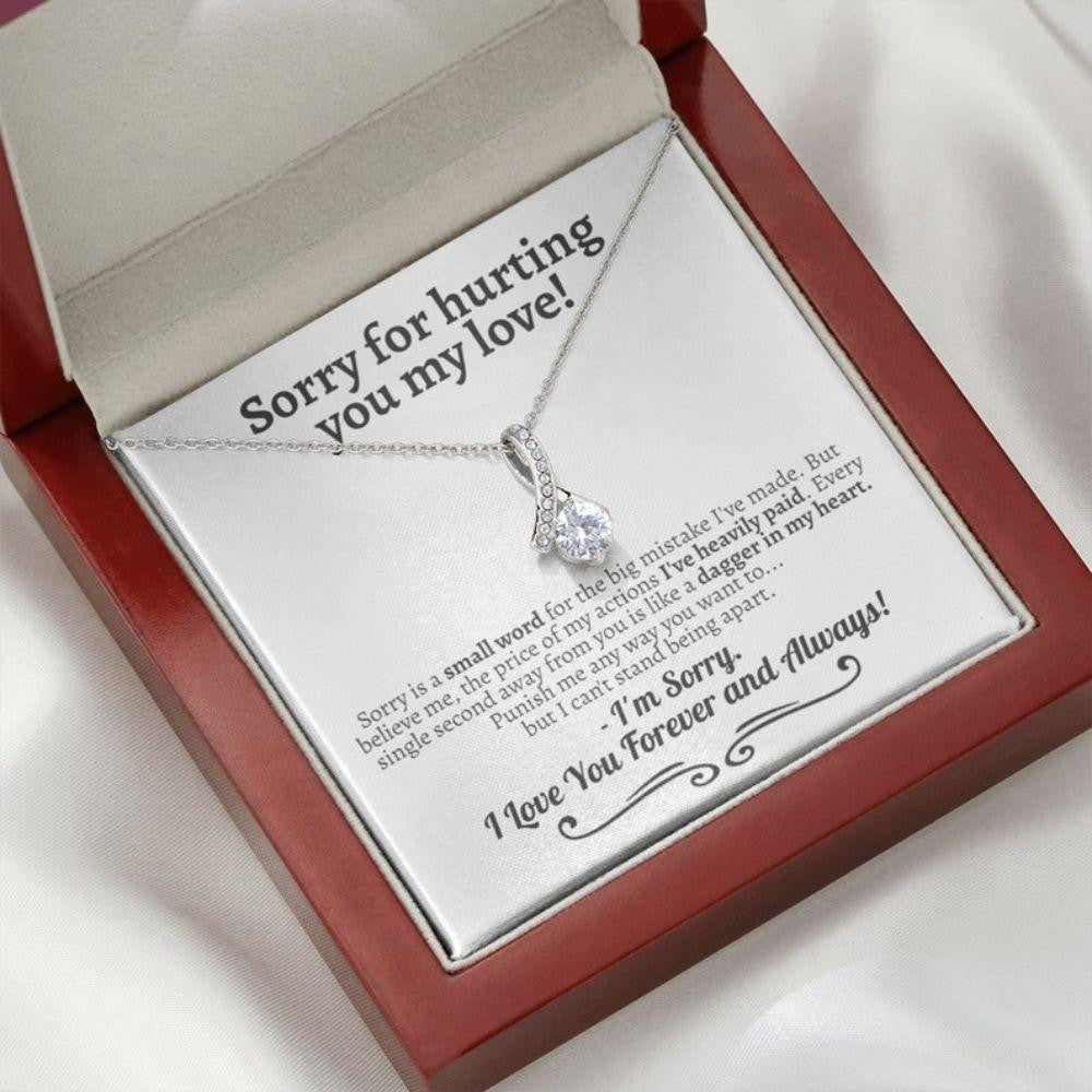 Girlfriend Necklace, Wife Necklace, Apology Necklace Gift To Say Sorry, Gift To Apologize, Gifts For Apology, I�m Sorry Gift For Her