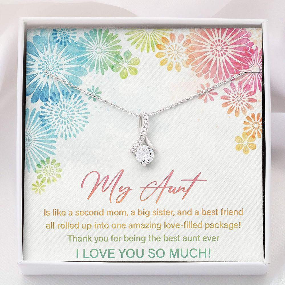 Aunt Necklace � Best Auntie Ever Necklace � Alluring Beauty Necklace With Gift Box
