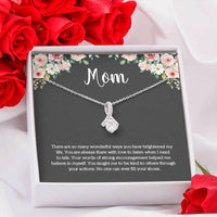 Thumbnail for Mom Necklace, Gift For Mom, Mom Necklace With Cz Pendant