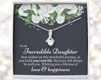 Thumbnail for Daughter Necklace, Sentimental Daughter Wedding Gift, Mother Of The Bride Gift To Her Daughter, Wedding Gift For Daughter