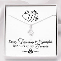 Thumbnail for Wife Necklace, Gift To Your Wife ? Our Love Story ? Alluring Beauty Necklace