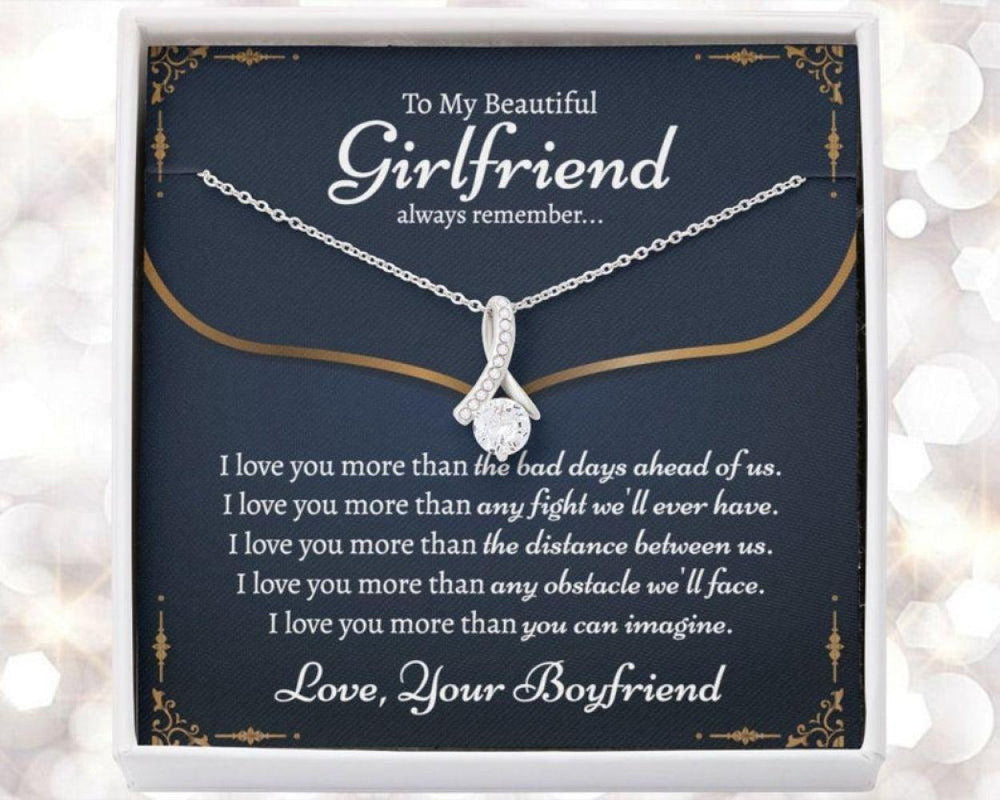 Girlfriend Necklace, Romantic Gift For Girlfriend, Gift To Get Your Girlfriend, 1st Gift For Girlfriend, Girlfriend Gift