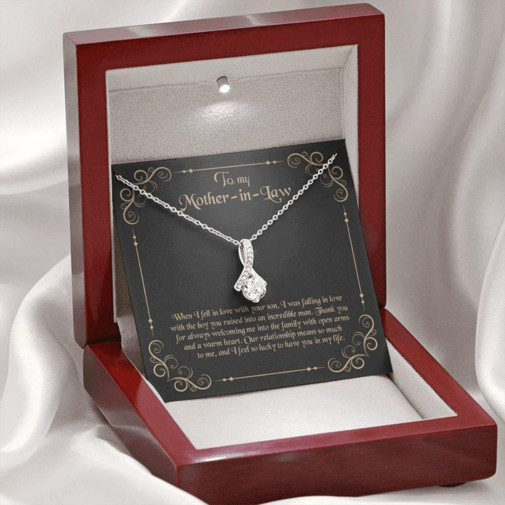 Mother-in-law Necklace, To My Mother-in-law, Gift For Mother-in-law, Mom-in-law Necklace