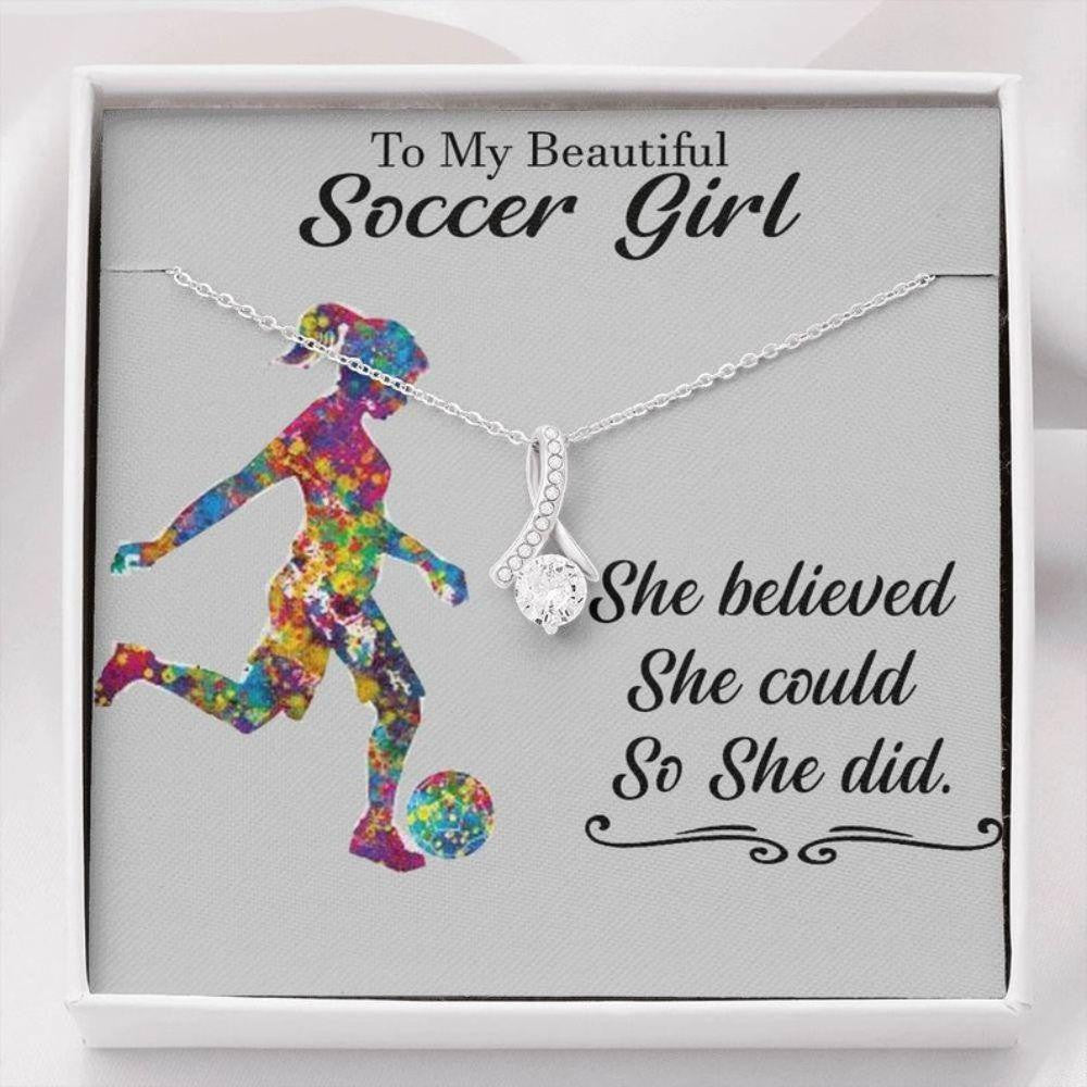 Daughter Necklace, Soccer Gifts For Girls, Soccer Necklace For Girl, Girls Soccer, Soccer Girl Necklace, Girls Soccer Gift