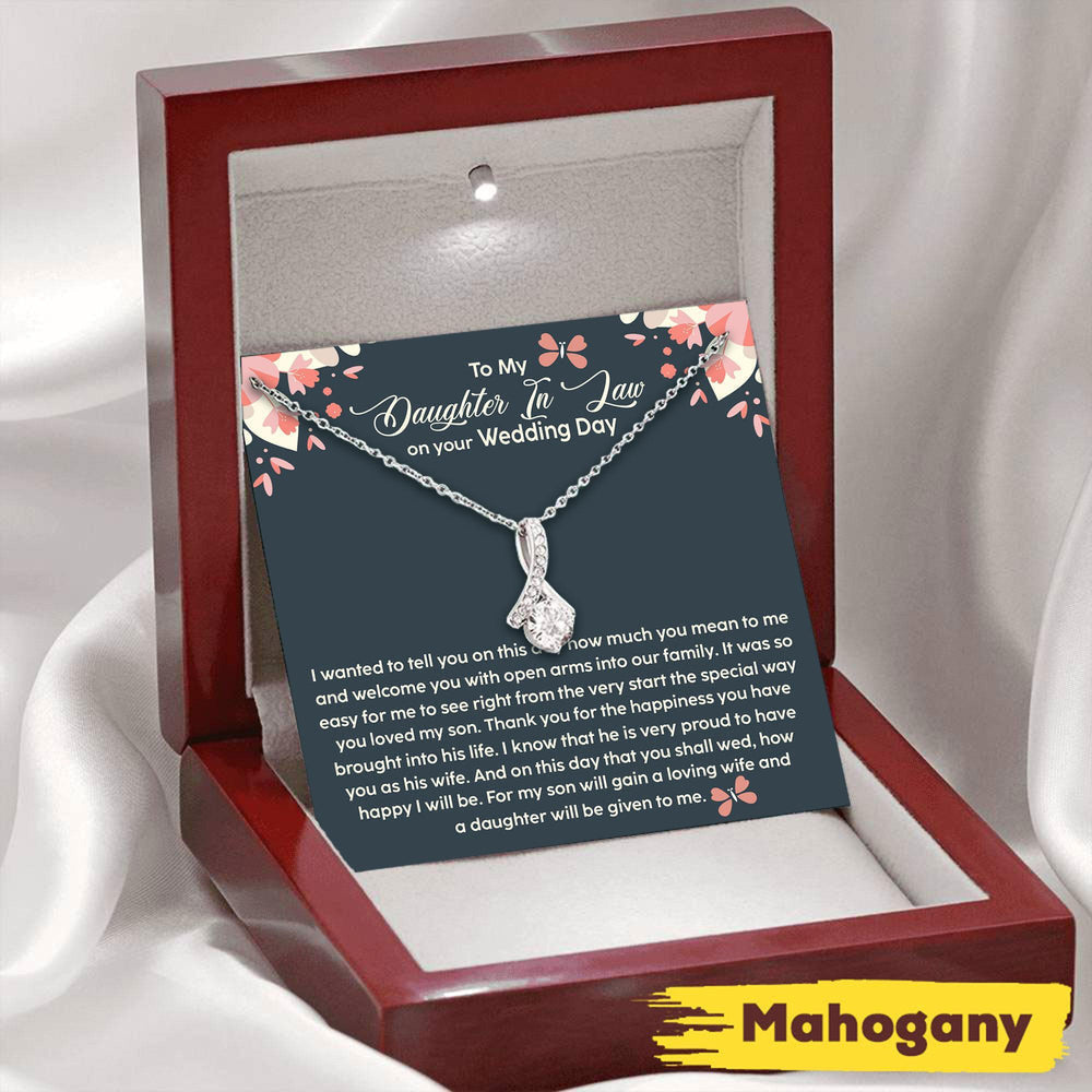 Daughter-in-law Necklace, Gift From Mother In Law, Future Daughter In Law Gift On Wedding Day Necklace