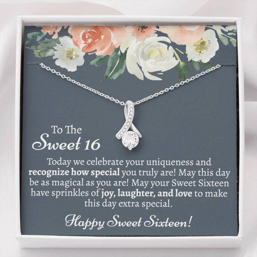 Daughter Necklace, Sweet 16 Gift For Girl, Sweet 16 Gift For Daughter From Mom, 16th Birthday Necklace Gift For Daughter, Granddaughter