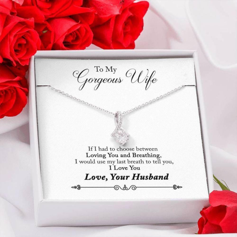 Wife Necklace, Gifts For Wife, Anniversary Necklace For Wife, Wife Birthday Necklace Gift From Husband, Romantic Gift For Wife, Special Gift For Wife