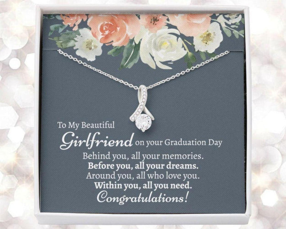 Girlfriend Necklace, Girlfriend Graduation Gift, Graduation Gift For Girlfriend, College Graduation Gift For Girlfriend, Girlfriend Graduating Necklace