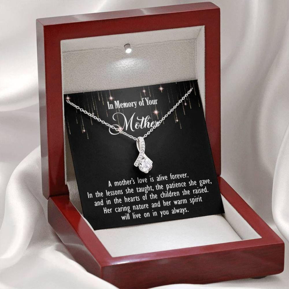 Loss Of Mother Gift, Grief Gift, Mother Condolence Gift, Sympathy Gift, Mom Remembrance Necklace, Mother Memorial Gift, Angel Mom Gift