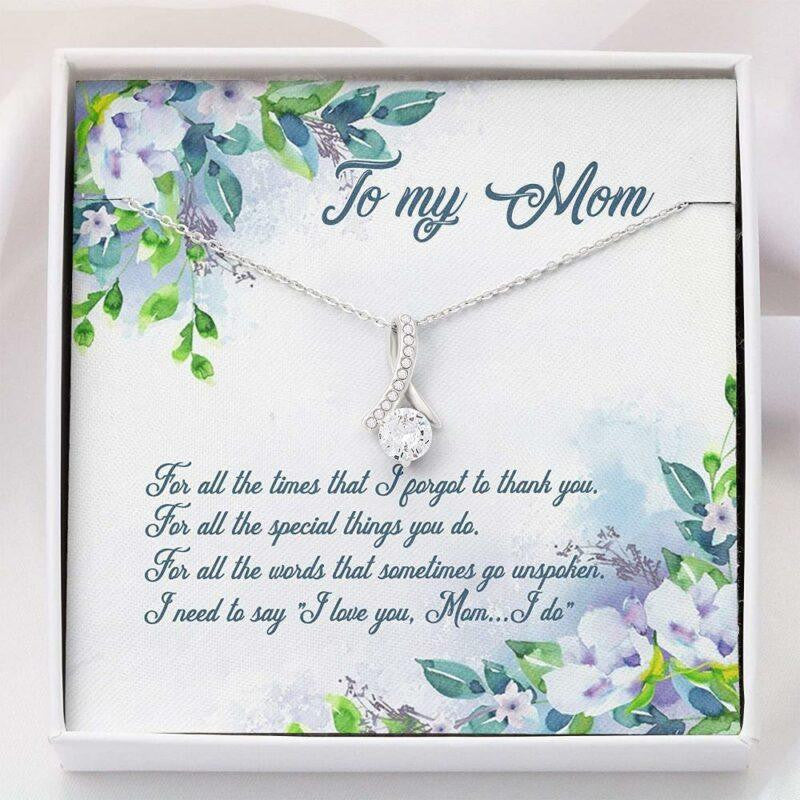 Mom Necklace, Mothers Day Necklace To � My Mom Thank To Mom Gift For Mom