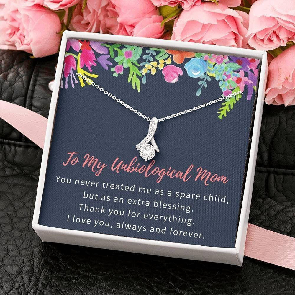 Bonus Mom Necklace, Unbiological Mom Necklace Gift, Bonus Mom, Step Mom, Second Mom, Stepmother