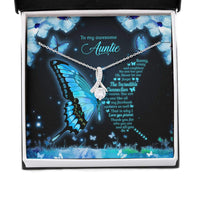 Thumbnail for Aunt Necklace, Butterfly Gift For Your Awesome Auntie On Mother�s  Alluring Beauty Necklaces
