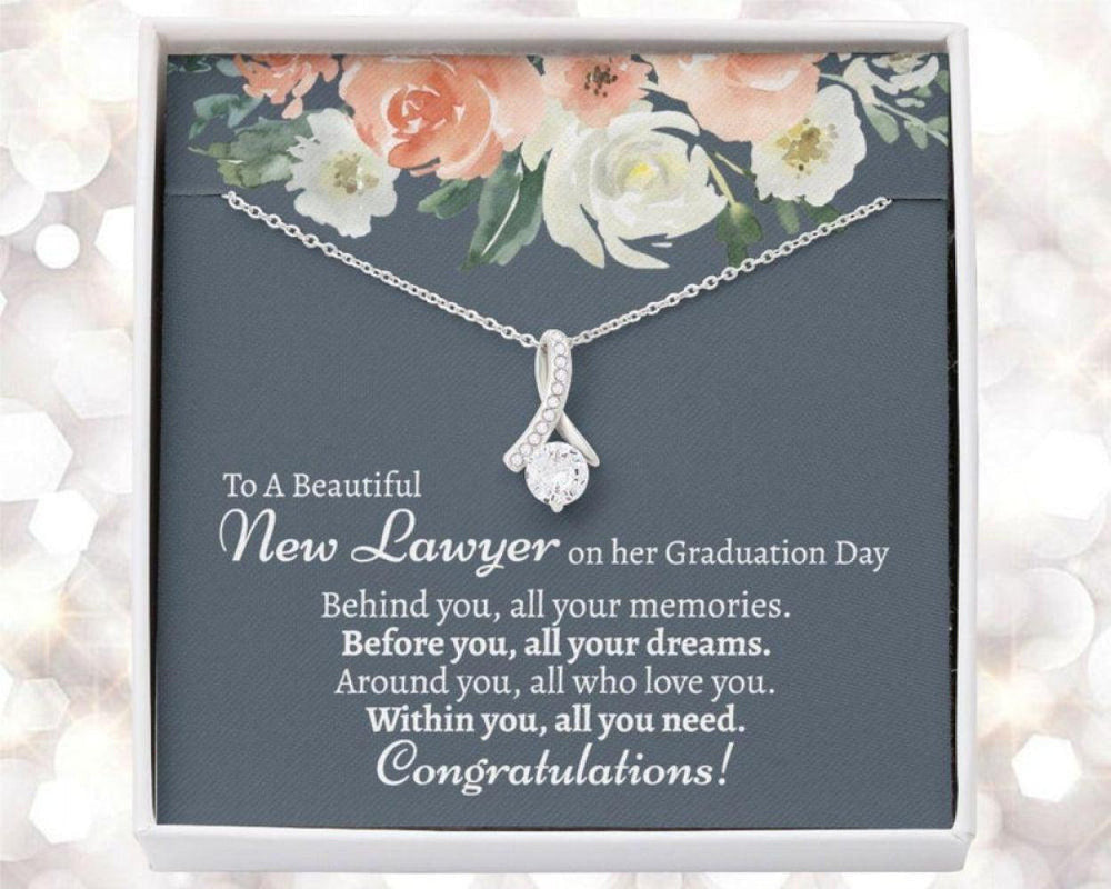 Friend Necklace, Law School Graduation Gift, Law School Gift, Lawyer Graduation, Gift For Lawyer Passing The Bar, New Lawyer Gift