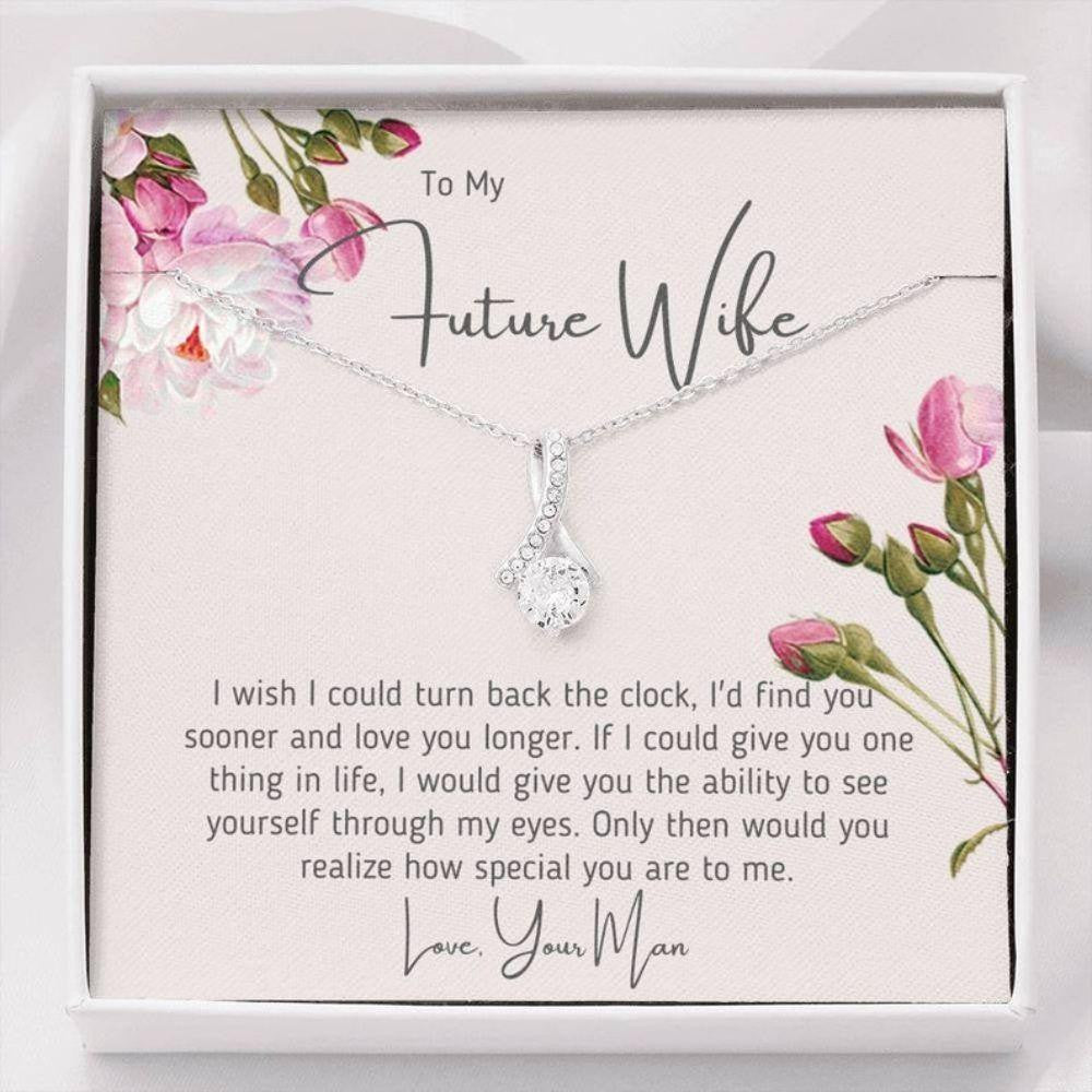 Future Wife Necklace, Future Wife Gift Necklace, Engagement Gift For Her, Valentine�s Gift For Her, Gift From Future Husband