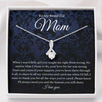 Thumbnail for Mom Necklace, To My Beautiful Mom Necklace, Mother�s Day Gift For Mom From Daughter, Thank You Mom